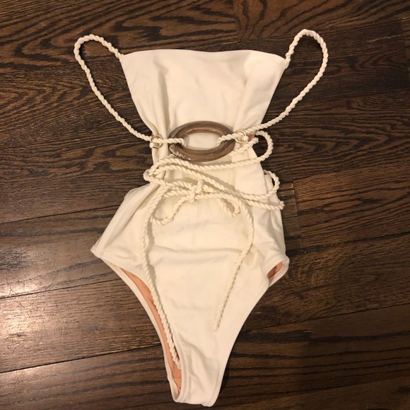 Shopbop White One Piece Swimsuit - Picture 2 of 10